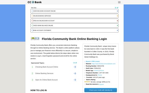 Florida Community Bank Online Banking Login - CC Bank