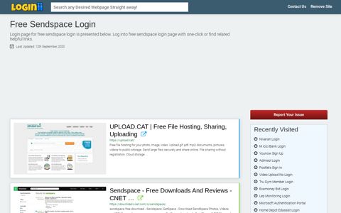 Free Sendspace Login - Loginii.com