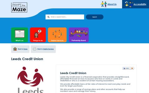 Leeds Credit Union - Through the Maze
