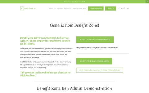 Benefit Zone Login — Benefit Concepts, Inc.