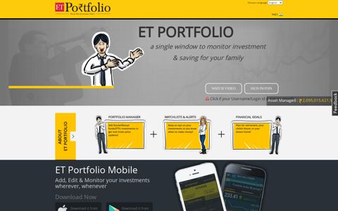 ET Portfolio: ET Online Portfolio Management Free Tracking