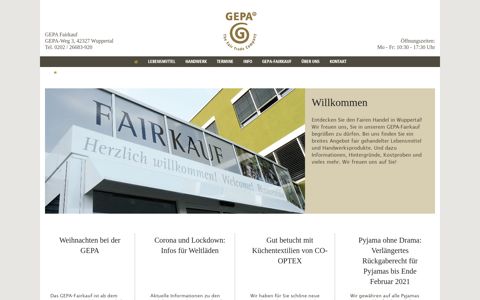 Startseite GEPA Wuppertal