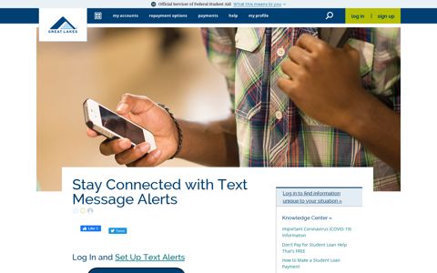 Stay Connected with Text Message Alerts - The Link - Login