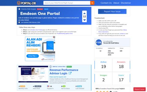 Emdeon One Portal