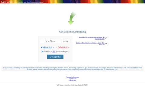 Gay Chat | Jetzt kostenlos und ohne Anmeldung Chatten!