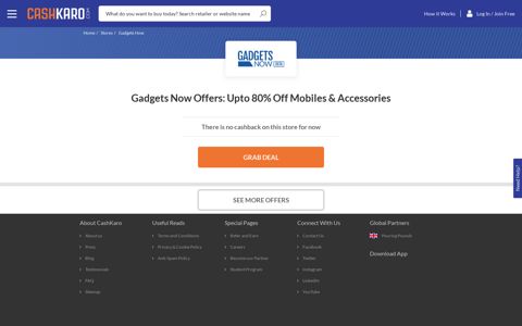Gadgets Now Offers: Upto 80% Off | Dec 2020 - Cashkaro.com
