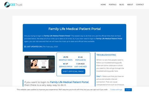 Family Life Medical Patient Portal - Find Official Portal - CEE Trust