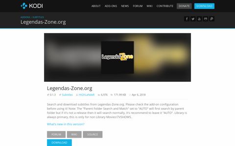 Legendas-Zone.org | Kodi | Open Source Home Theater ...