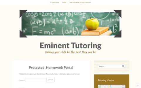 Homework Portal – Eminent Tutoring