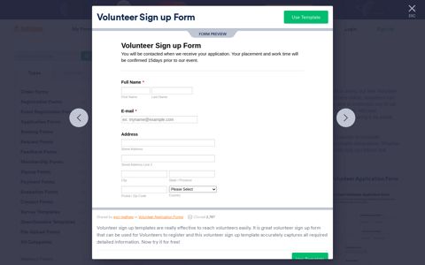 Volunteer Sign up Form Template | JotForm