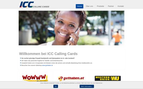 ICC Calling Cards - Home