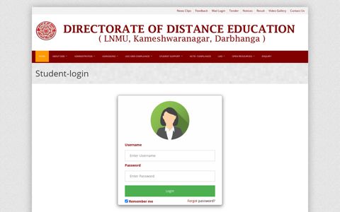 Student-login - Welcome to the official website of Directorate ...