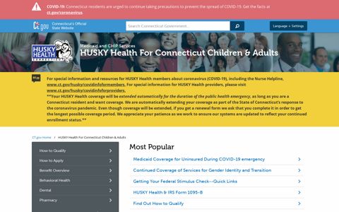 Connecticut Husky Health - CT.gov