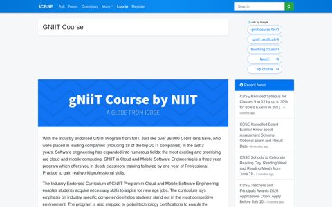 GNIIT Course by NIIT for a Career in Cloud and Mobile ...
