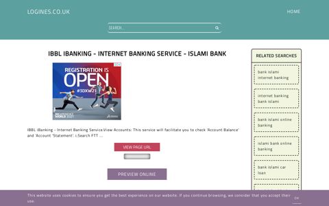 IBBL iBanking - Islami Bank - General Information about Login