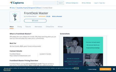 FrontDesk Master Reviews and Pricing - 2020 - Capterra