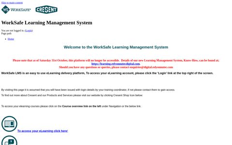WorkSafe Learning Management System