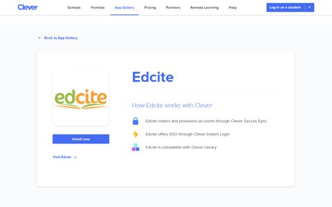 Edcite - Clever application gallery | Clever