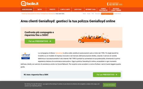 Area clienti Genialloyd online | Facile.it