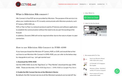 How to use Hikvision Hik-connect in IVMS-4500 - CCTVSG.NET