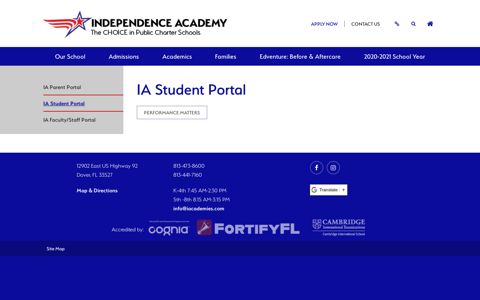 IA Student Portal - Independence Academy K-8