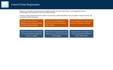 Parent Portal Registration - Florida Virtual School