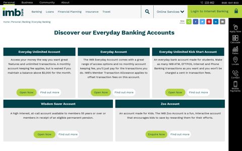 Everyday Banking - IMB Bank