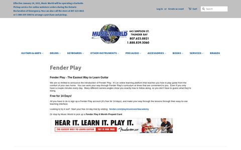 Fender Play – Music World Academy