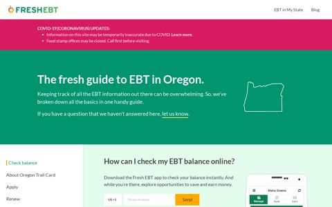 The Fresh Guide to EBT in Oregon | Fresh EBT