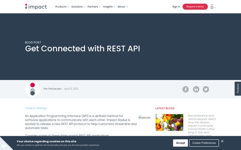 Get Connected with REST API - Impact
