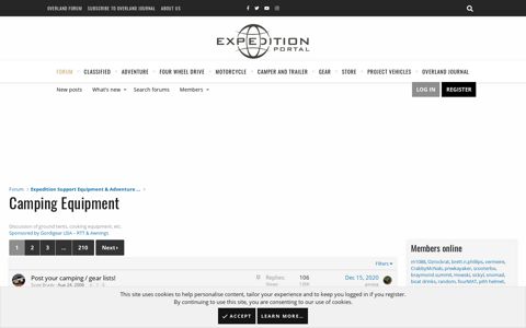 Camping Equipment | Expedition Portal