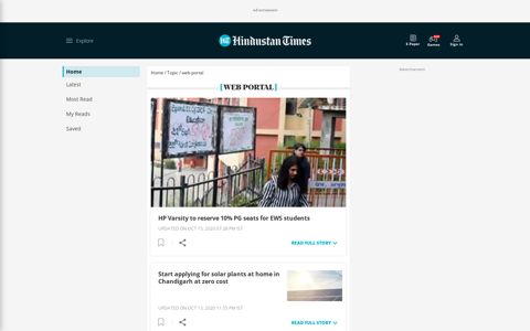 Web Portal - Hindustan Times