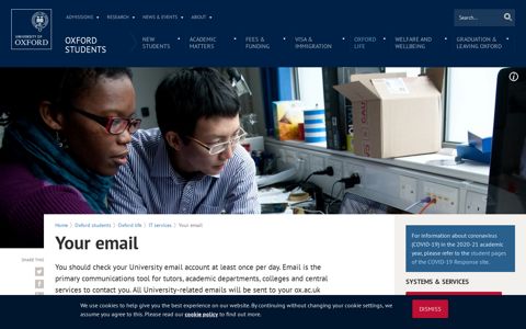 Your email | University of Oxford