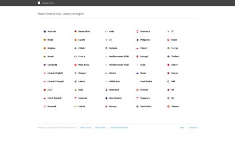 Prod Publish | Please Choose Your Country or Region