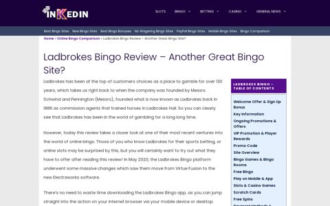 Ladbrokes Bingo | Read Our Review & Claim A Bonus RIGHT ...