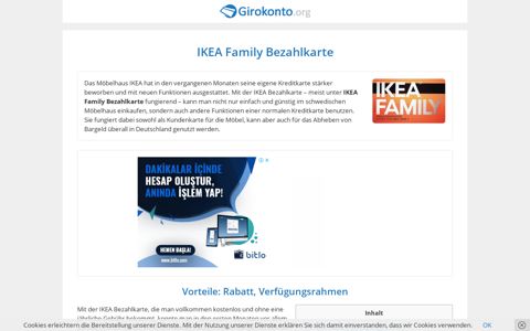 IKEA Family Bezahlkarte - Girokonto.org