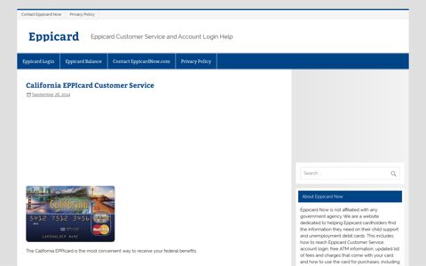 California EPPIcard Customer Service - Eppicard