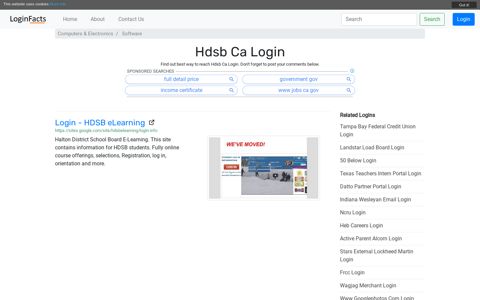 Hdsb Ca - Login - HDSB eLearning - LoginFacts