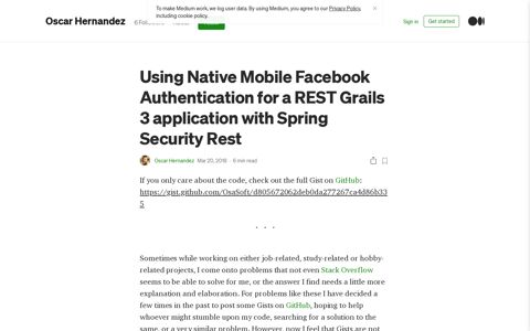 Using Native Mobile Facebook Authentication for a REST ...