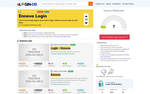 Ennova Login - A database full of login pages from all over the ...