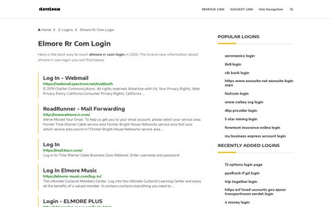 Elmore Rr Com Login ❤️ One Click Access - iLoveLogin