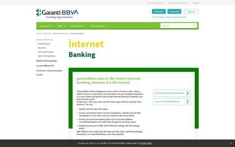 Internet Banking | Garanti BBVA