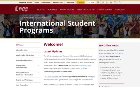 International Student Programs - De Anza College