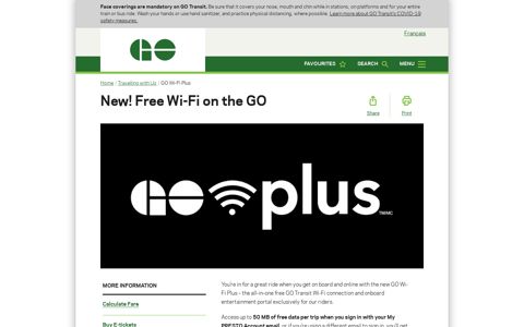 Free Wi-Fi on GO Trains & Buses | GO Wi-Fi Plus | GO Transit
