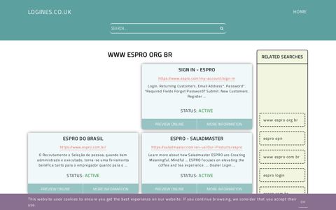 www espro org br - General Information about Login - Logines.co.uk