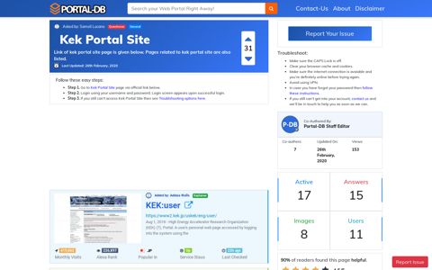 Kek Portal Site