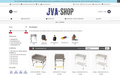 Produkte der Justizvollzugsanstalten Niedersachsen - JVA-Shop