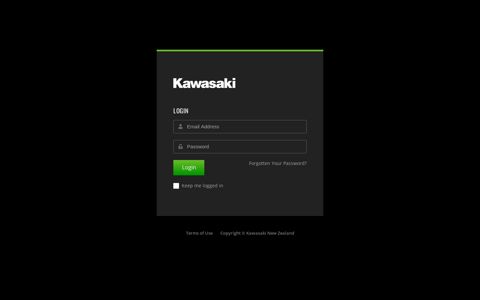 Kawasaki Dealers Portal: Login