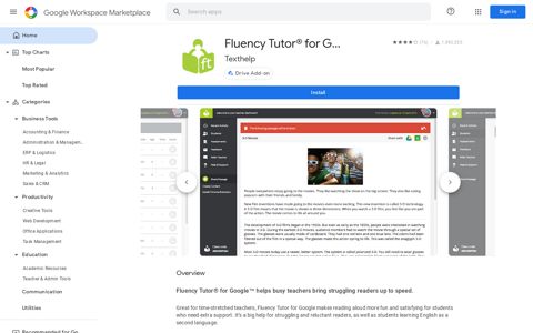 Fluency Tutor® for Google™ - Google Workspace Marketplace