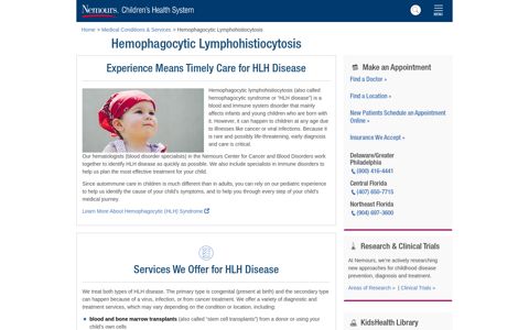Hemophagocytic Lymphohistiocytosis | Nemours Children's ...